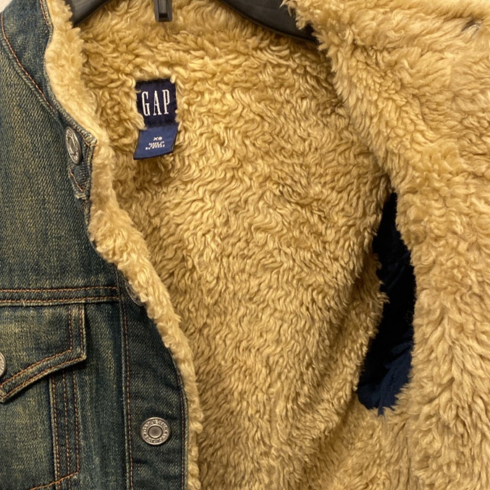 GAP DENIM SHERPA JACKET - Picture 3 of 4